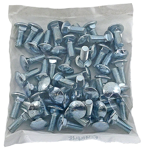 F-41448PB3 3/8-16 X 1 ZINC PLATED CARRIAGE BOLT GRADE 5 / BAG QUANTITY: 100 PIECES